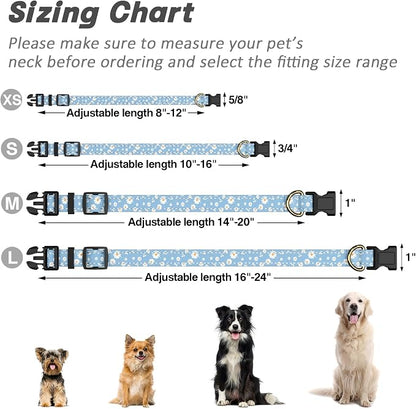 Reflective Dog Collar for Small Dogs, Cute Daisy Theme Adjustable Heavy-Duty - Image 7