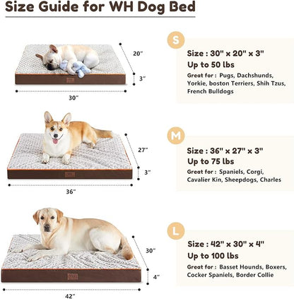 WESTERN HOME WH Large Dog Bed for Large, Medium Dogs, Orthopedic Pet Bed - Image 5