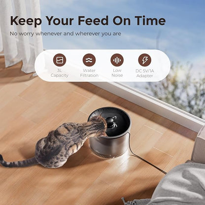 IMIPAW 5G WiFi Automatic Cat Feeder and Water Dispenser, Timed Dry Food - Image 6