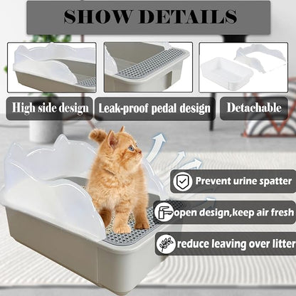 kathson Open Small Cat Litter Box - Image 3