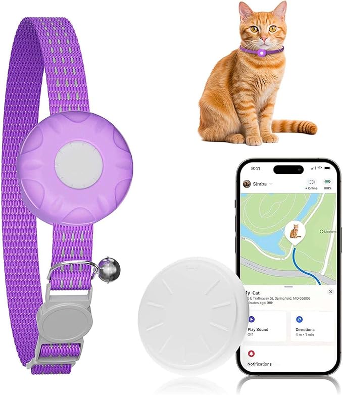 Cat GPS Tracker, Smart Cat GPS Tracker Compatible by ZFSJTAG