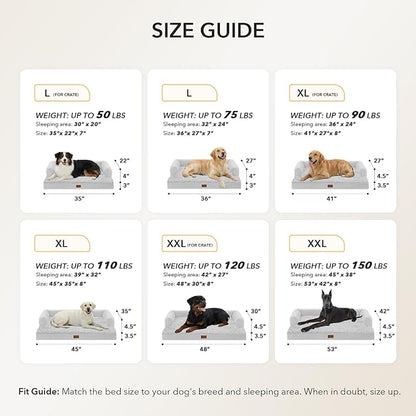 Orthopedic Dog Beds for Large Sized Dogs, Waterproof Egg Crate Foam Large Dog - Image 5