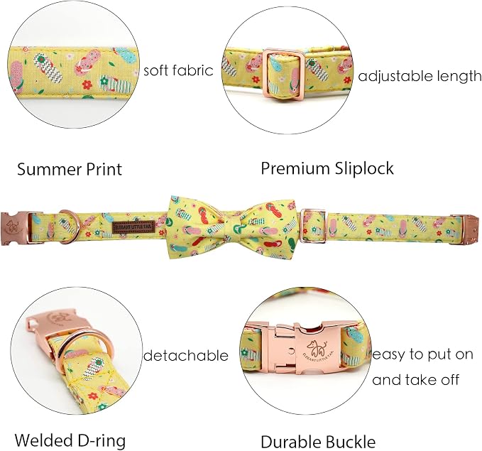 Elegant Little Tail's Cute Bowtie Dog Collar - Image 2