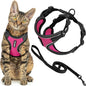 Voyager Escape-Proof Step-in Lock Cat Harness & 5ft Neoprene-Handle Leash Set by BestPetSuppliesLLC