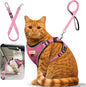 Cat Harness and Leash for Walking, Retractable Cat Harnesses and Leash Set by MingXpets