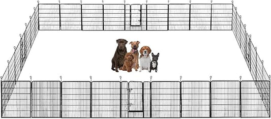 BestPet | Dog Playpen | 40 Inch, 32 Panels | Heavy Duty Metal Pet Exercise Pen by BestPet