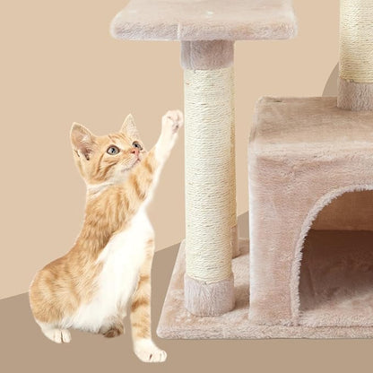 FISH&NAP Cute Cat Tree Kitten Cat Tower - Image 4