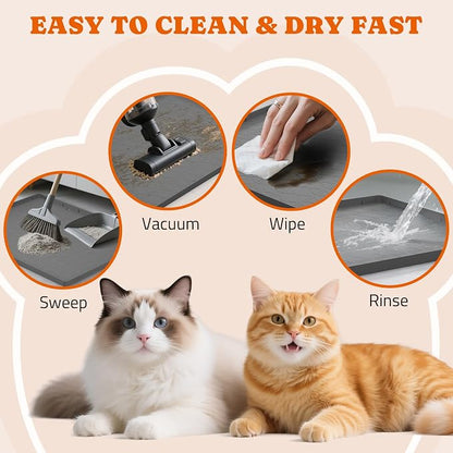 Pawtners Large Cat Litter Mat for Litter Box 2 Packs - Image 6