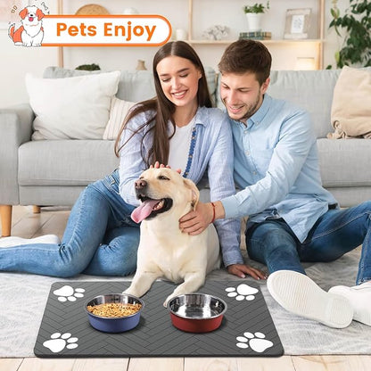 Pet Feeding Mat-Absorbent Pet Placemat - Image 7