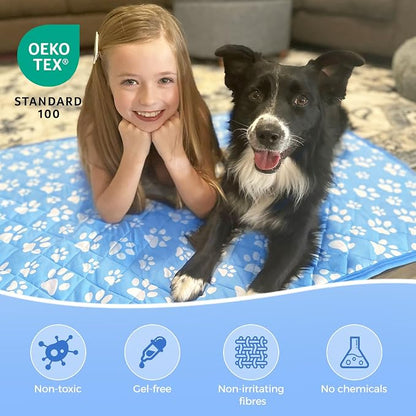 Rywell Self-Cooling Mat for Dogs Small, Rabbit&Guinea Pig cage Liners 24'' x - Image 5