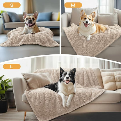 1 Pack 3 Calming Blankets Fluffy Premium Fleece Pet Blanket Soft Sherpa Throw - Image 3