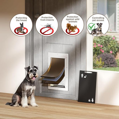 3-Flap Dog Door, Doggy Door, Doggie Door, Cat Door - Image 4
