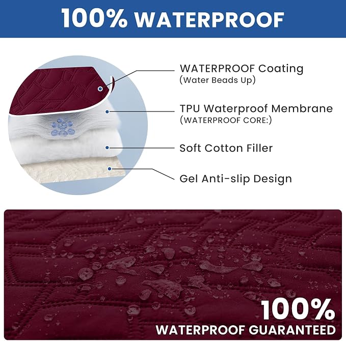 Waterproof Dog Bed Cover, Non-Slip Dog Blanket - Image 2