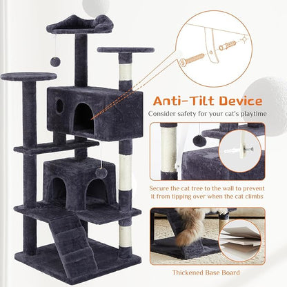 Sweetcrispy 54 Inch Cat Tree Tower, Indoor Cat Condo - Image 6