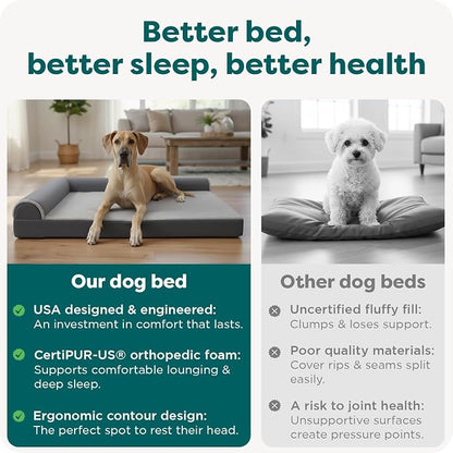 Furhaven Orthopedic Dog Bed for Large Dogs w/ Removable Bolsters & Washable - Image 7