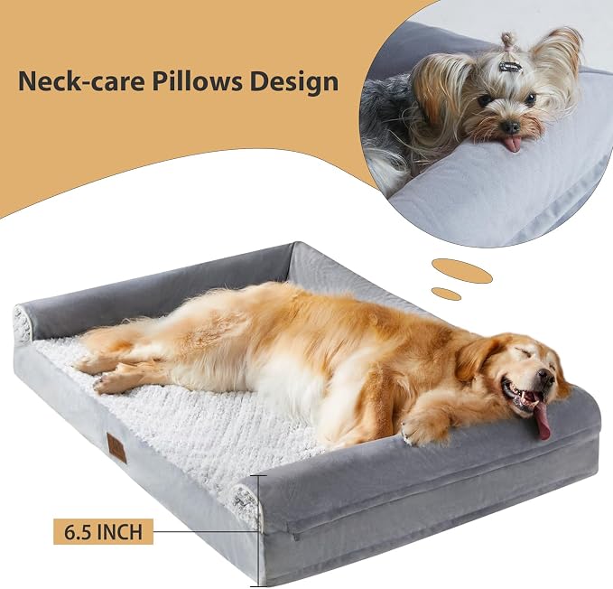 WNPETHOME Orthopedic Dog Bed for Large Dogs – XL Washable Pet Bed - Image 3