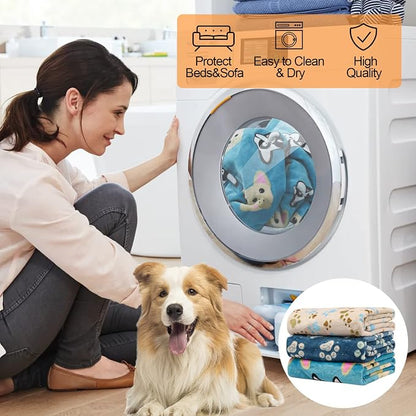 Rezutan 1 Pack 3 Blankets for Dogs, Dog Blanket for Small Pet Cat, Premium Soft - Image 7