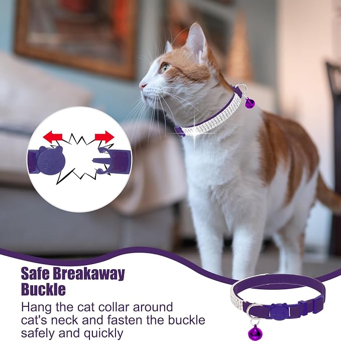 EXPAWLORER Soft Velvet Safe Cat Collars - Image 5
