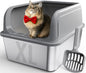 Stainless Steel Cat Litter Box, Metal Litter Box by Powools