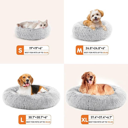 Sweetcrispy Donut Dog Bed, Large Round Calming Cat Bed - Image 6