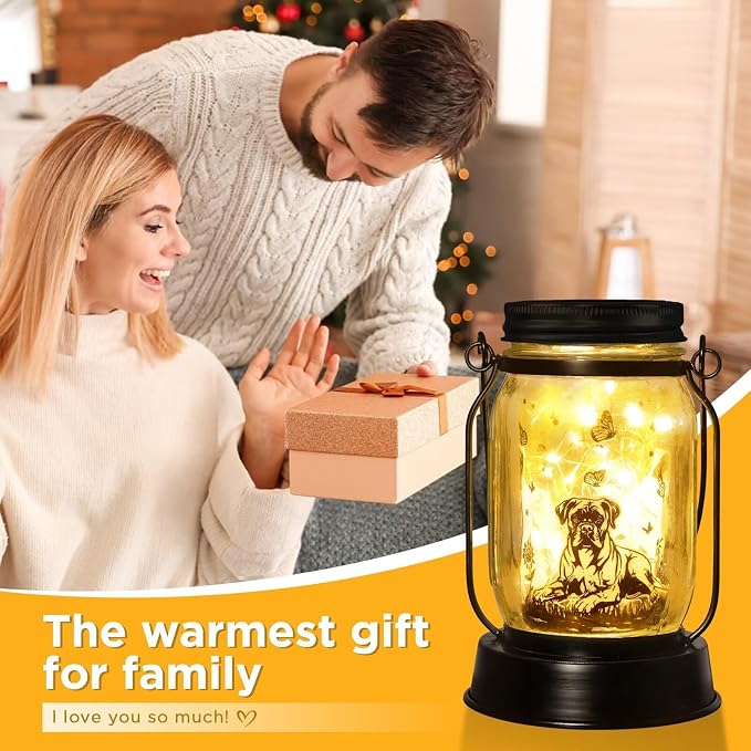 kyoryuger Boxer Dog Gifts for Women/Men Boxer Dog Lovers Solar Lantern Mom - Image 3