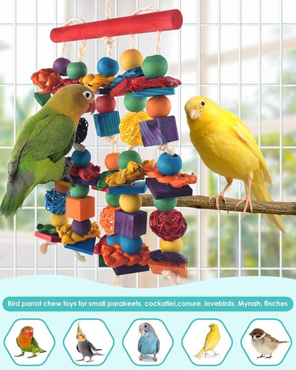 Bird Toys, for Medium Small Cockatoos Budgie Lovebird Cockatiel Conure - Image 5