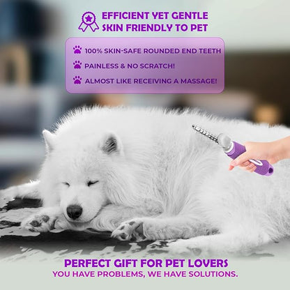 Dematting Undercoat Rake Comb for Dogs & Cats - Image 7