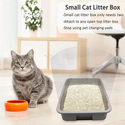 12PCS Cat Litter Box Pee Shields, Transparent Easy Clean Splash Guard - Image 7