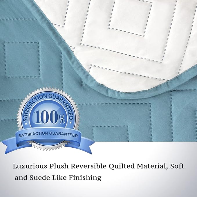 H.VERSAILTEX Reversible Loveseat Cover Furniture Protector Anti-Slip Water - Image 3