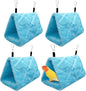 4Pcs Bird Tent Plush Hammock Warm Hut Hanging Parrot Nest by Tfwadmx