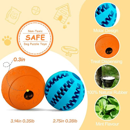 HIPPIH Dog Puzzle Toy 2 Pack, Interactive Dog Toys - Image 2