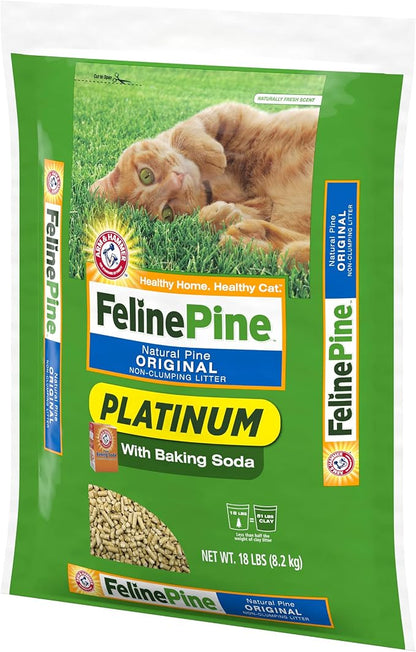 Feline Pine Platinum Non-Clumping Cat Litter, Feline Pine Cat Litter 18lb - Image 13