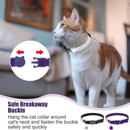 EXPAWLORER Soft Velvet Safe Cat Collars - Image 4