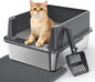 Stainless Steel Cat Litter Box by MIXJOY