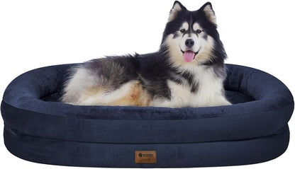 Orthopedic Waterproof Large Dog Bed: Memory Foam Washable Dog Bed by Wozoke
