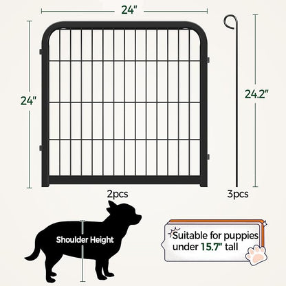 Yaheetech Dog Playpen, 24 inch 4 Panels Dog Pen - Image 2