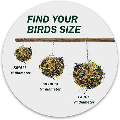 7” Super Shredder Ball Bird Toy - Image 4