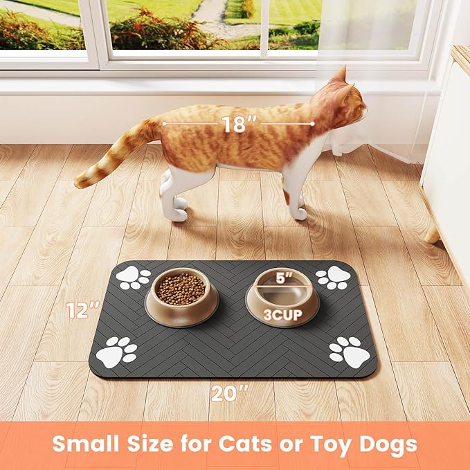 Pet Feeding Mat-Absorbent Pet Placemat - Image 9