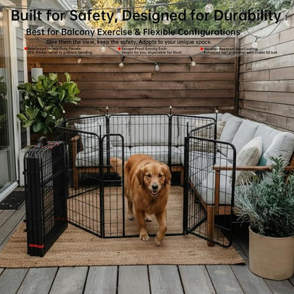 Dog Playpen Indoor/Outdoor, 6 Panels Dog Pen Play Pen - Image 3