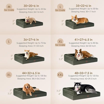 EHEYCIGA XL Dog Bed Memory Foam - Image 2