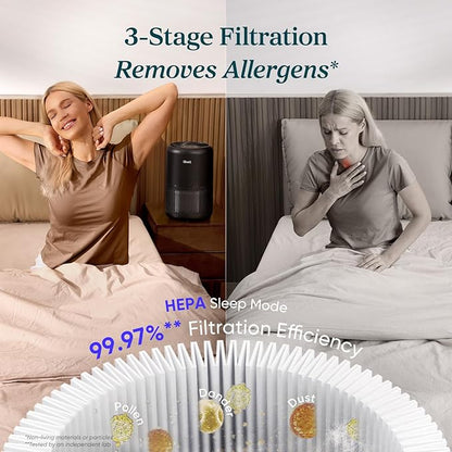 LEVOIT Air Purifier for Home Allergens Pet Hair in Bedroom, Covers Up to 1073 - Image 3
