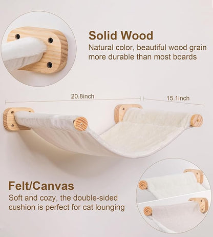 Cat Stairs Hammock Set of 3 – Cat Wall Shelves - Image 4