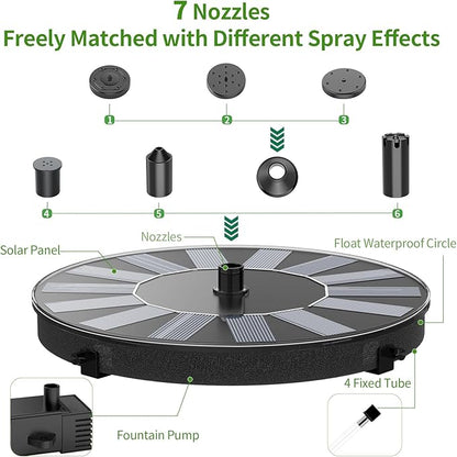 AMZtime 1.4W Solar Bird Bath Fountain - Image 6
