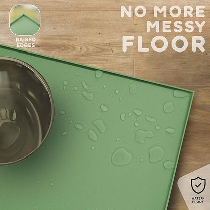 Dog Food Mat - Raised Edges Dogs Mat - Image 5