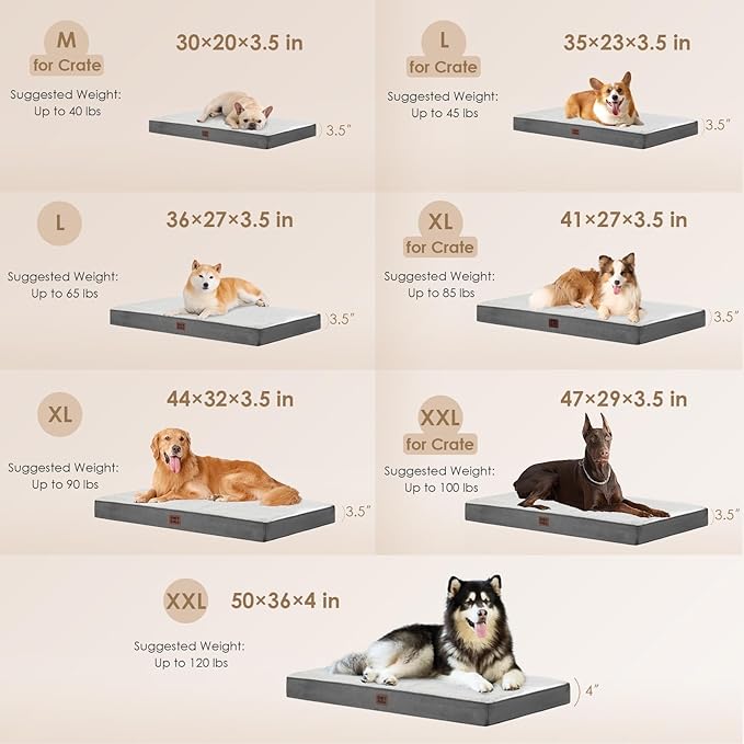EHEYCIGA Orthopedic XXL Dog Beds - Image 3