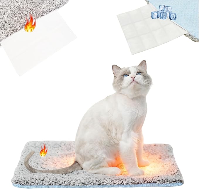 Two Uses'Cat Mat, Self Warming&Cooling Cat Mat.18 * 24in-Cooling Cat by Unknown