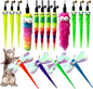 Cat Worm Teaser Toys Wand Attachments Fishing Pole Toy Refill by AcceLeah