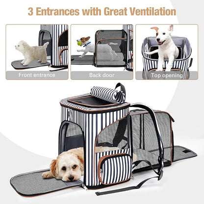 Lekereise Large Cat Backpack Expandable Pet Backpack Carrier - Image 2