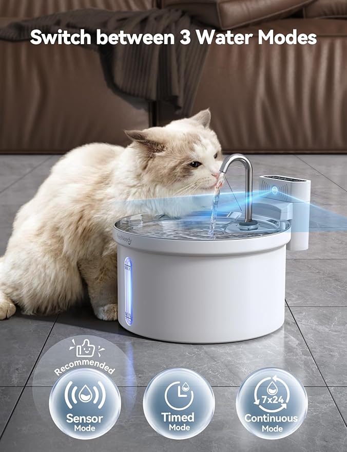 Wireless Cat Water Fountain FEELNEEDY Automatic Pet Water Dispenser - Image 4