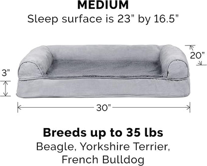 Furhaven Orthopedic Dog Bed for Medium/Small Dogs w/ Removable Bolsters & - Image 3